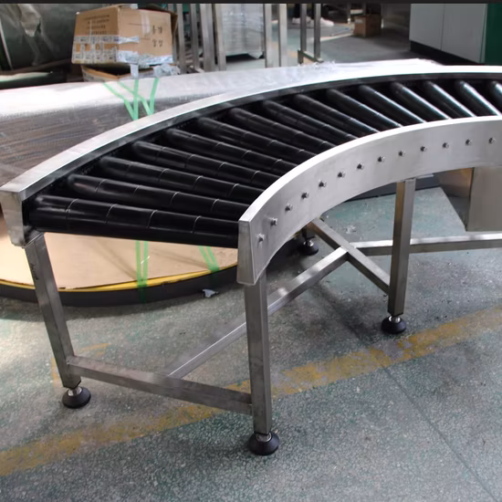 Torno del transportador de rodillos planta de montaje del torno de 90 grados